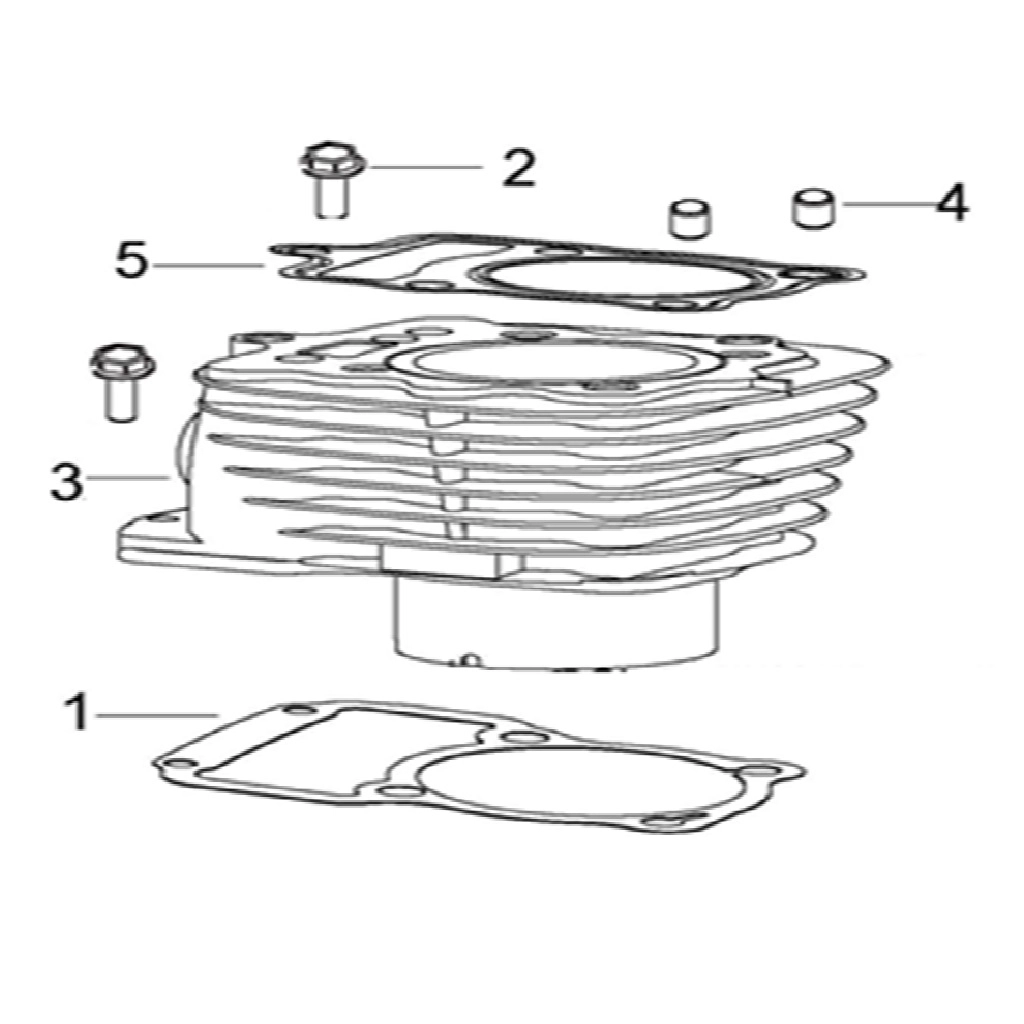 KUBA SUPERLIGHT 125 SİLİNDİR CONTASI ÜST #KM 74315